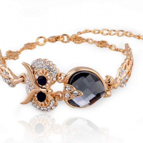 Gold Plated Owl Bracelets For Women